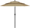 vidaXL - Parasol - 3-laags - met - aluminium - paal - 2,5 - m - taupe