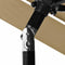 vidaXL - Parasol - 3-laags - met - aluminium - paal - 2,5 - m - taupe