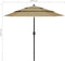 vidaXL - Parasol - 3-laags - met - aluminium - paal - 2,5 - m - taupe