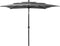 vidaXL - Parasol - 3-laags - met - aluminium - paal - 2,5x2,5 - m - antracietkleurig