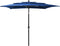 vidaXL - Parasol - 3-laags - met - aluminium - paal - 2,5x2,5 - m - azuurblauw