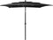 vidaXL - Parasol - 3-laags - met - aluminium - paal - 2,5x2,5 - m - zwart