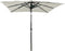 vidaXL - Parasol - 3-laags - met - aluminium - paal - 2,5x2,5 - m - bordeauxrood