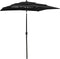 vidaXL - Parasol - 3-laags - met - aluminium - paal - 2,5x2,5 - m - bordeauxrood