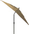vidaXL - Parasol - 3-laags - met - aluminium - paal - 2,5x2,5 - m - taupe