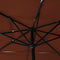 vidaXL - Parasol - 3-laags - met - aluminium - paal - 2,5x2,5 - m - terracottakleurig