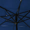 vidaXL - Parasol - 3-laags - met - aluminium - paal - 2,5x2,5 - m - azuurblauw
