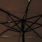 vidaXL - Parasol - 3-laags - met - aluminium - paal - 2,5x2,5 - m - taupe