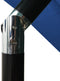 vidaXL - Parasol - 3-laags - met - aluminium - paal - 2,5x2,5 - m - azuurblauw