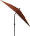 vidaXL - Parasol - 3-laags - met - aluminium - paal - 2,5x2,5 - m - terracottakleurig