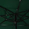 vidaXL - Parasol - 3-laags - met - aluminium - paal - 2,5x2,5 - m - groen