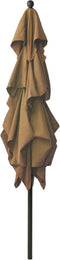 vidaXL - Parasol - 3-laags - met - aluminium - paal - 2,5x2,5 - m - taupe