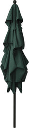 vidaXL - Parasol - 3-laags - met - aluminium - paal - 2,5x2,5 - m - groen