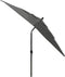 vidaXL - Parasol - 3-laags - met - aluminium - paal - 2,5x2,5 - m - antracietkleurig