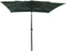 vidaXL - Parasol - 3-laags - met - aluminium - paal - 2,5x2,5 - m - groen