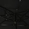 vidaXL - Parasol - 3-laags - met - aluminium - paal - 2,5x2,5 - m - zwart