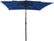 vidaXL - Parasol - 3-laags - met - aluminium - paal - 2,5x2,5 - m - azuurblauw