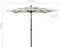 vidaXL - Parasol - 3-laags - met - aluminium - paal - 2,5x2,5 - m - antracietkleurig