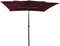 vidaXL - Parasol - 3-laags - met - aluminium - paal - 2,5x2,5 - m - bordeauxrood