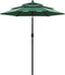vidaXL - Parasol - 3-laags - met - aluminium - paal - 2 - m - groen