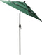 vidaXL - Parasol - 3-laags - met - aluminium - paal - 2 - m - groen