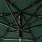 vidaXL - Parasol - 3-laags - met - aluminium - paal - 2 - m - groen