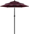 vidaXL - Parasol - 3-laags - met - aluminium - paal - 2 - m - bordeauxrood