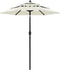 vidaXL - Parasol - 3-laags - met - aluminium - paal - 2 - m - zandkleurig