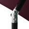 vidaXL - Parasol - 3-laags - met - aluminium - paal - 2 - m - bordeauxrood