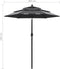 vidaXL - Parasol - 3-laags - met - aluminium - paal - 2 - m - antracietkleurig