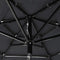 vidaXL - Parasol - 3-laags - met - aluminium - paal - 2 - m - antracietkleurig