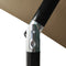 vidaXL - Parasol - 3-laags - met - aluminium - paal - 2 - m - taupe