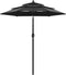 vidaXL - Parasol - 3-laags - met - aluminium - paal - 2 - m - zwart