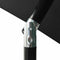 vidaXL - Parasol - 3-laags - met - aluminium - paal - 2 - m - zwart