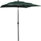 vidaXL - Parasol - 3-laags - met - aluminium - paal - 2x2 - m - groen