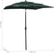 vidaXL - Parasol - 3-laags - met - aluminium - paal - 2x2 - m - groen