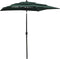 vidaXL - Parasol - 3-laags - met - aluminium - paal - 2x2 - m - zandkleurig