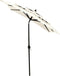 vidaXL - Parasol - 3-laags - met - aluminium - paal - 2x2 - m - zandkleurig
