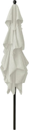 vidaXL - Parasol - 3-laags - met - aluminium - paal - 2x2 - m - antracietkleurig