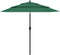 vidaXL - Parasol - 3-laags - met - aluminium - paal - 3,5 - m - groen