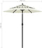 vidaXL - Parasol - 3-laags - met - aluminium - paal - 3,5 - m - groen
