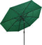 vidaXL - Parasol - 3-laags - met - aluminium - paal - 3,5 - m - groen