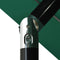 vidaXL - Parasol - 3-laags - met - aluminium - paal - 3,5 - m - groen