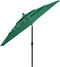 vidaXL - Parasol - 3-laags - met - aluminium - paal - 3,5 - m - groen