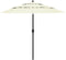 vidaXL - Parasol - 3-laags - met - aluminium - paal - 3,5 - m - zandkleurig