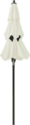 vidaXL - Parasol - 3-laags - met - aluminium - paal - 3,5 - m - bordeauxrood