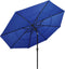 vidaXL - Parasol - 3-laags - met - aluminium - paal - 3,5 - m - azuurblauw