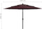 vidaXL - Parasol - 3-laags - met - aluminium - paal - 3,5 - m - bordeauxrood