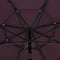 vidaXL - Parasol - 3-laags - met - aluminium - paal - 3,5 - m - bordeauxrood
