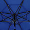 vidaXL - Parasol - 3-laags - met - aluminium - paal - 3,5 - m - azuurblauw